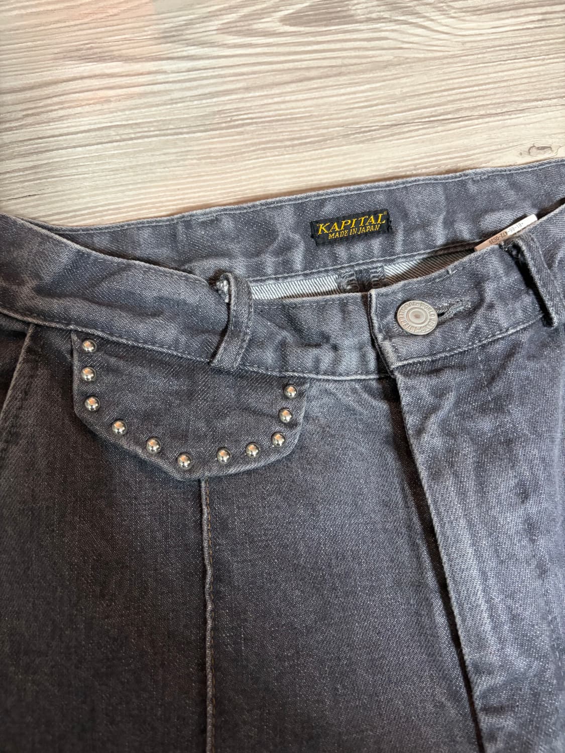 Kapital 캐피탈 흑청 데님팬츠 s 상품이미지1