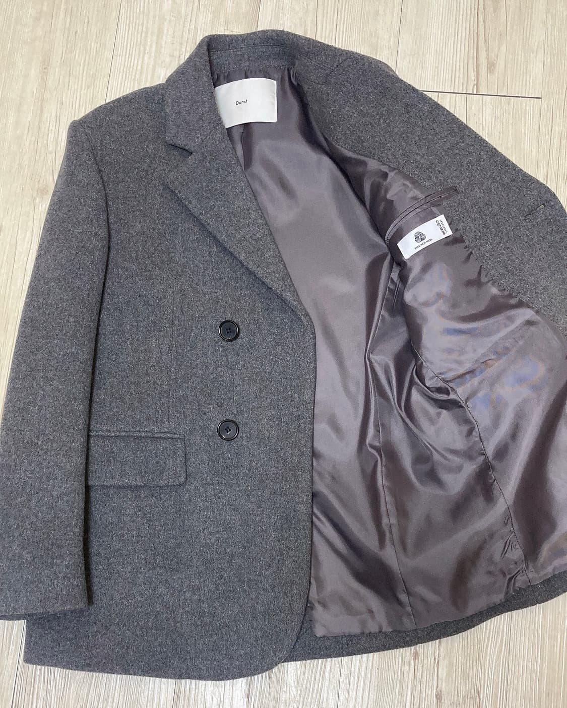 던스트 울 캐시미어 자켓 차콜 xs사이즈 상품이미지4