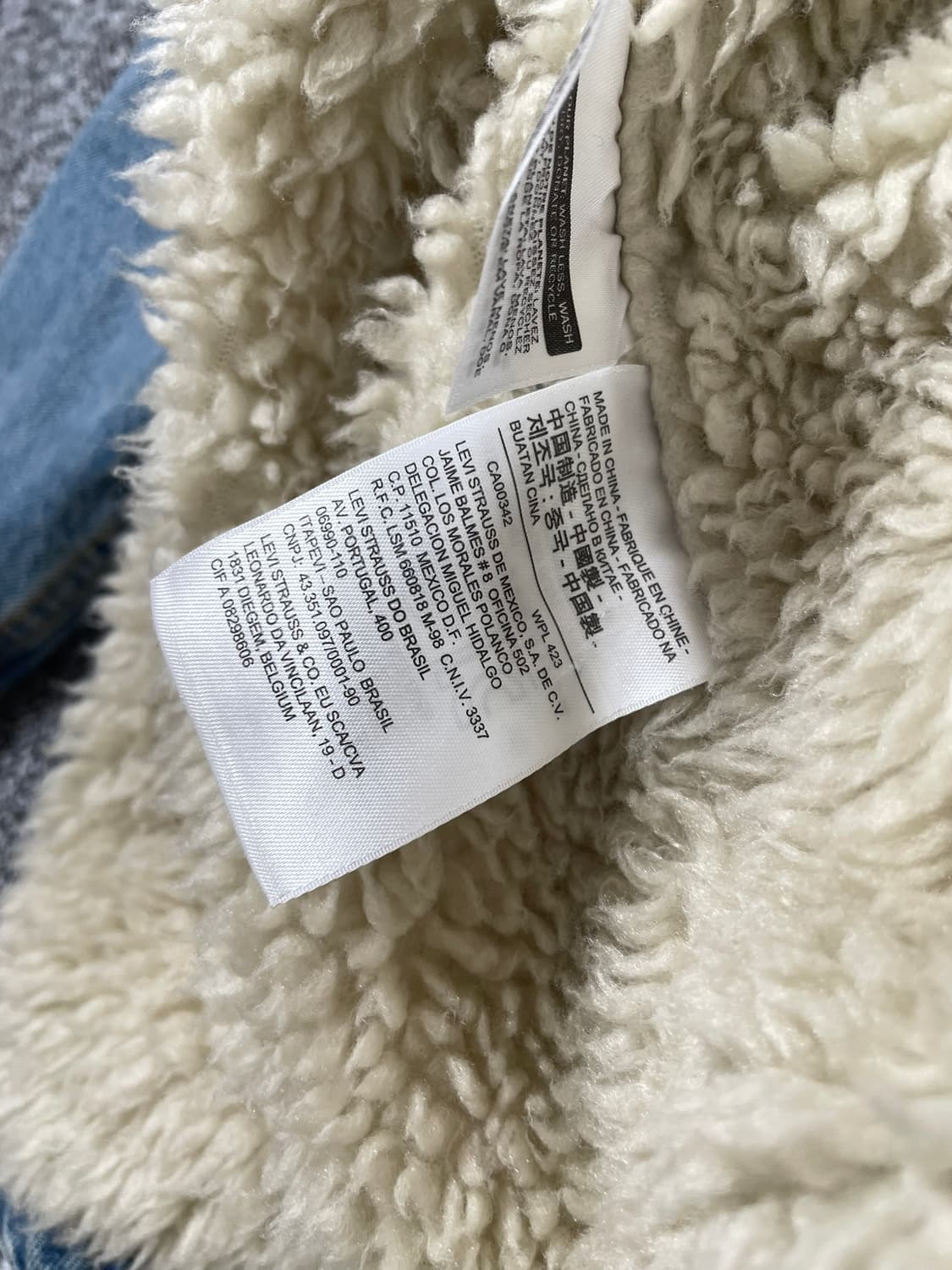 빈티지9. 리바이스 쉐르파 데님 트러커 자켓 양털 데님자켓 청자켓 상품이미지5