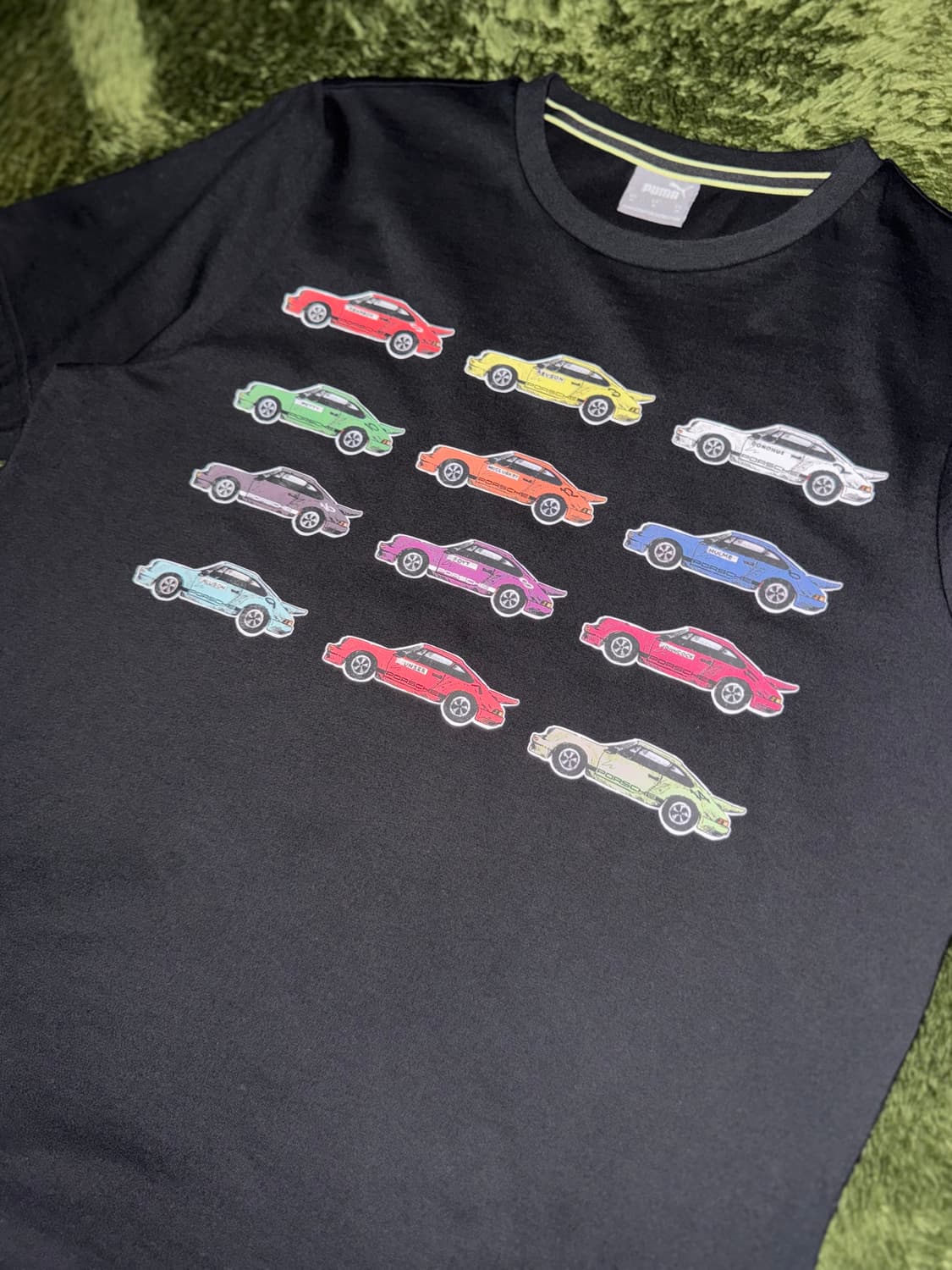 [M] 푸마 X 포르쉐 레거시 아카이브 프린트 티셔츠 블랙 상품이미지2