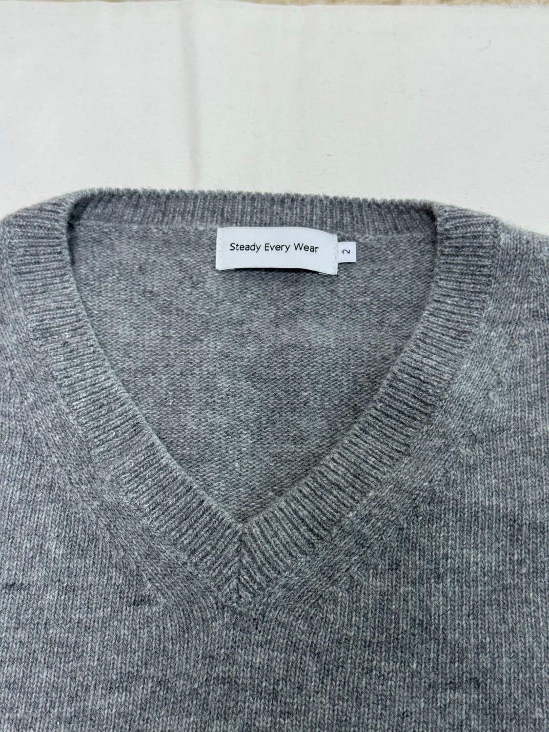 스테디에브리웨어 / 코지 울 캐시미어 브이넥 니트 / 2 상품이미지3