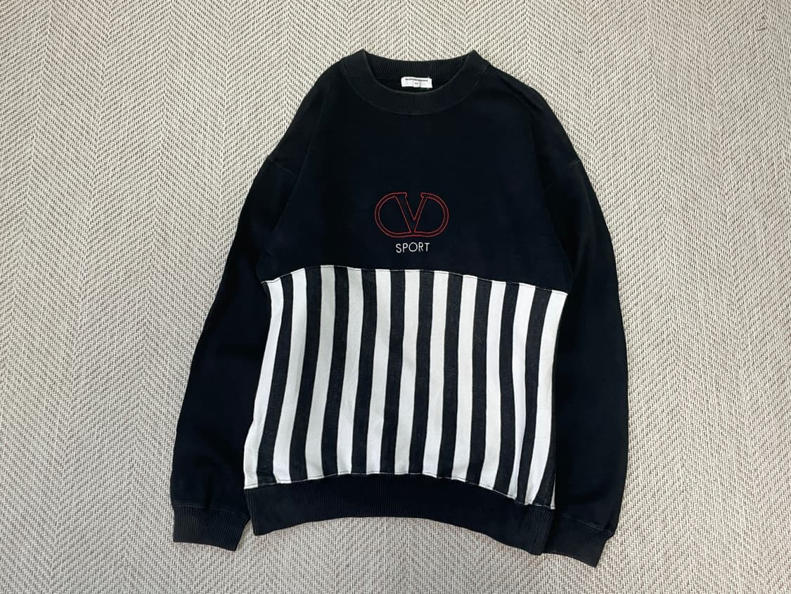 발렌티노 가라바니 스포츠 패널 스웻셔츠 상품이미지1