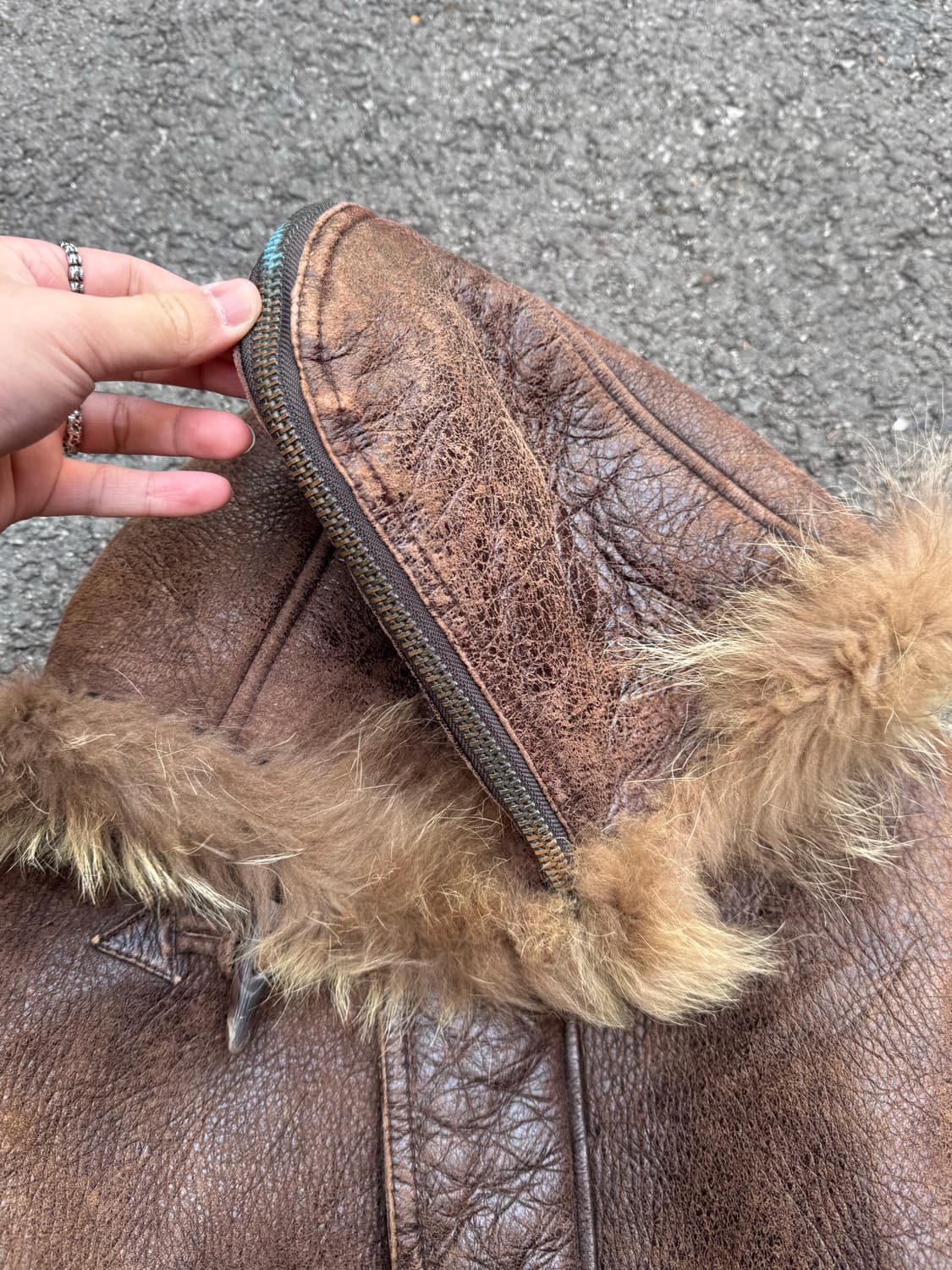 80s 도그파이트 토글 N-2B 무스탕 가죽자켓 상품이미지9