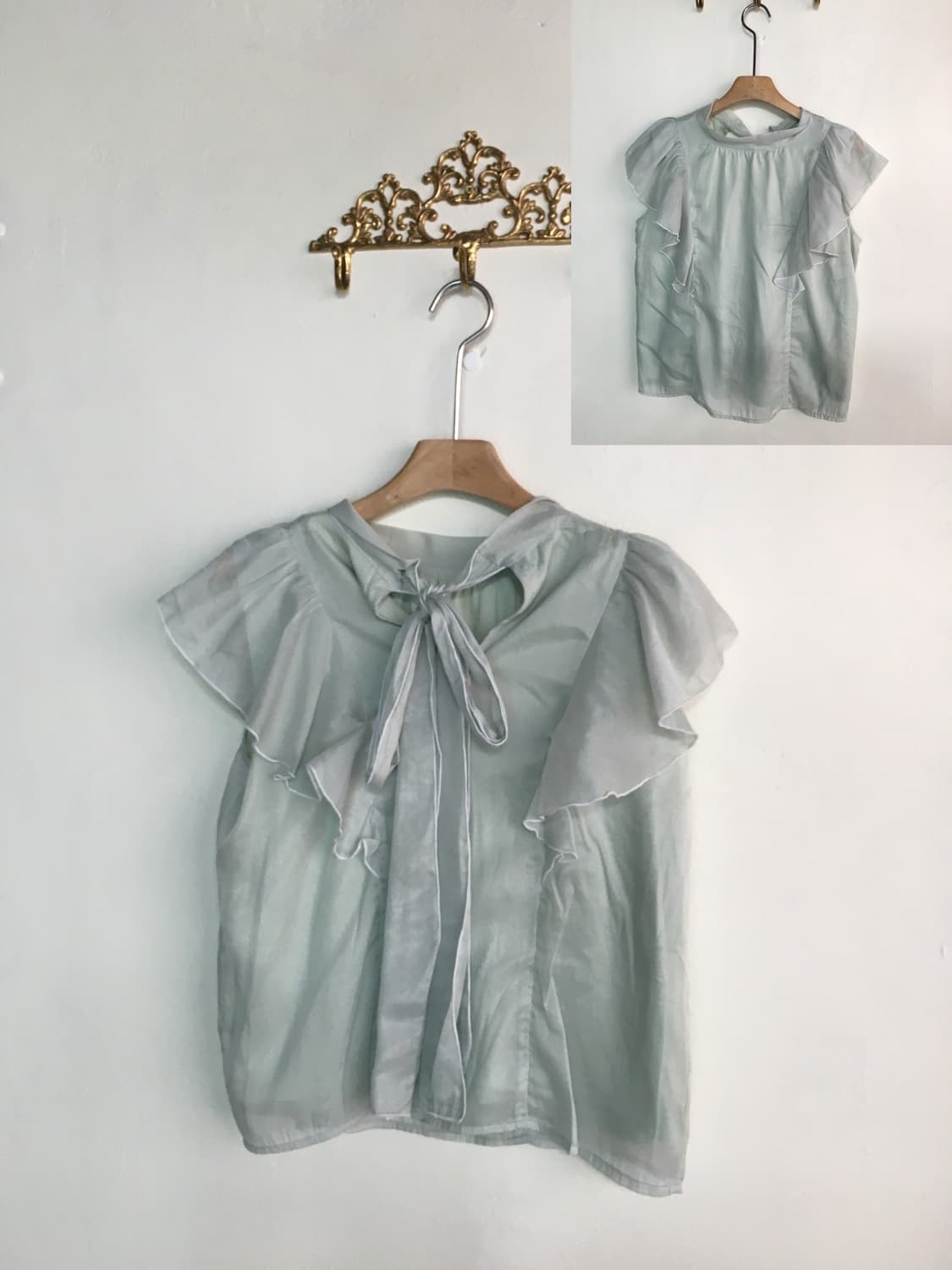 빈티지 플라워 민트 핑크 페어리 코디세트 상품이미지3