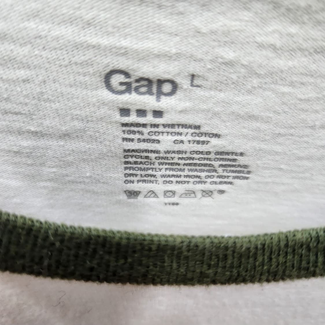 GAP 갭 빅로고 배색 롱슬리브 L 상품이미지4