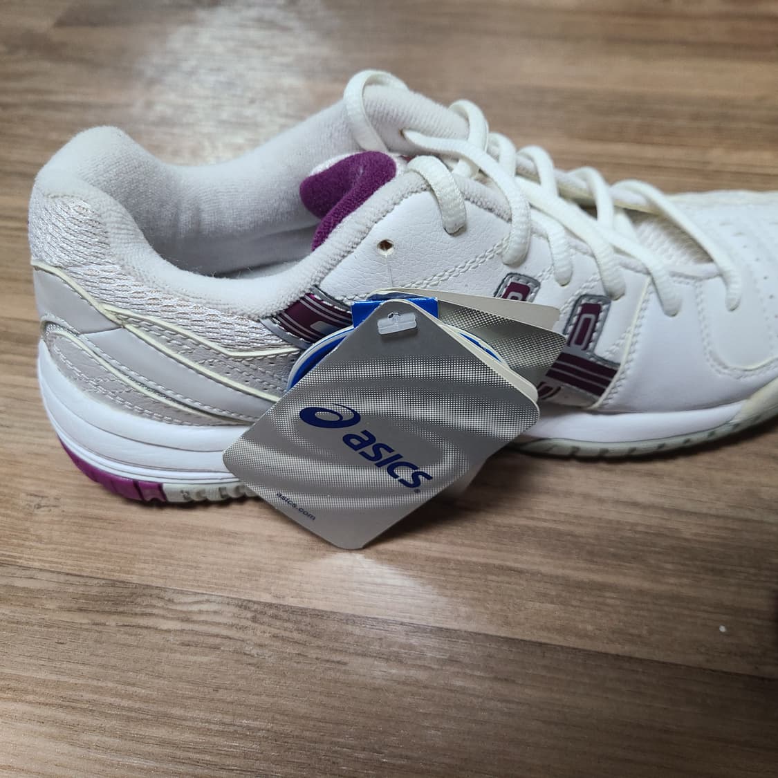 (240 새제품) 아식스 젤 화이트/실버/핑크 오리지널 운동화 신발 상품이미지6