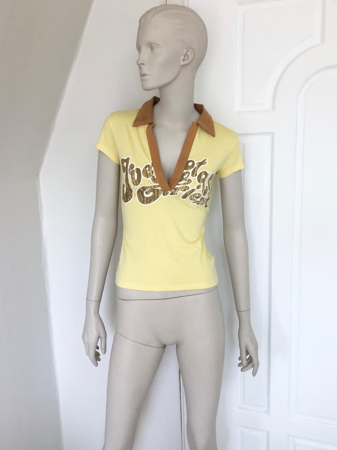 Miss Sixty Yellow Fitted Polo Shirt 상품이미지2