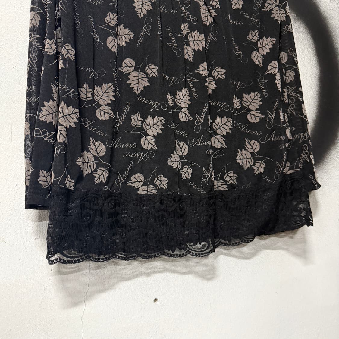 VTG 빈티지 블랙 모리 레이스 비즈 디테일 롱슬리브 상품이미지4