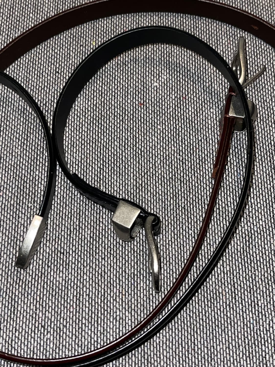 빈티지무드 버건디 소가죽벨트 상품이미지6