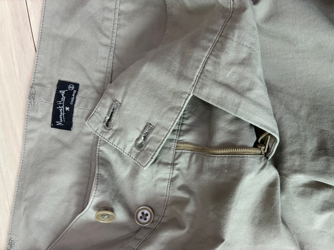 마가렛호웰 세이지그린 와이드 치노 팬츠 🌿 상품이미지3