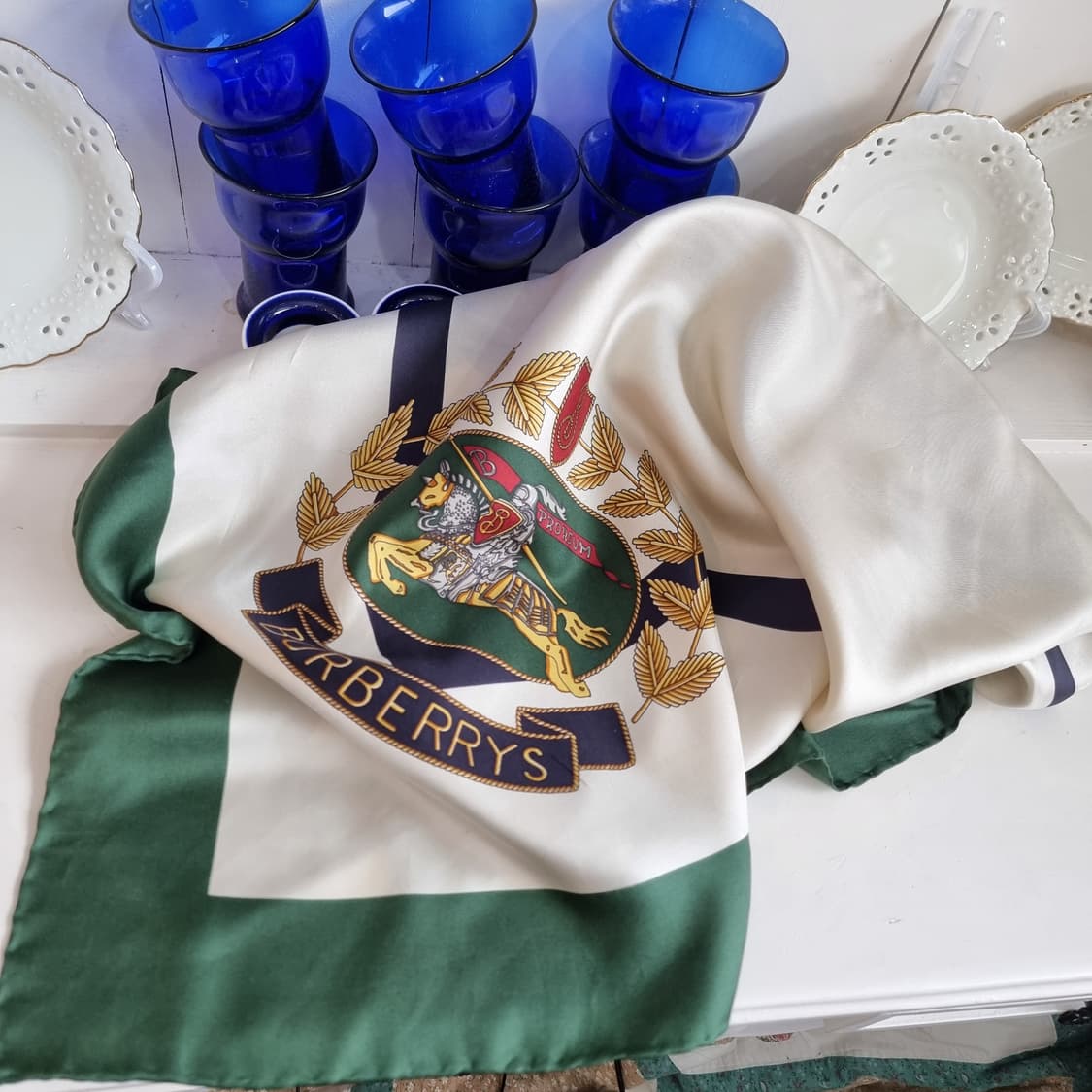 버버리(Burberry) BURBERRYS 빈티지 실크 스카프 상품이미지9