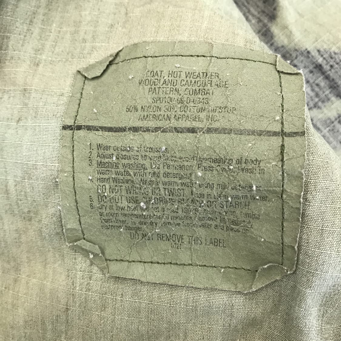 미군 BDU 오리지널 셔츠자켓 [medium,regular] 상품이미지5