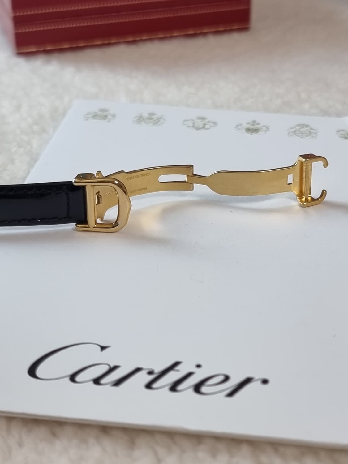 까르띠에 머스트 트리니티 선레이 실버다이얼 디버클 여성시계 99년 상품이미지5