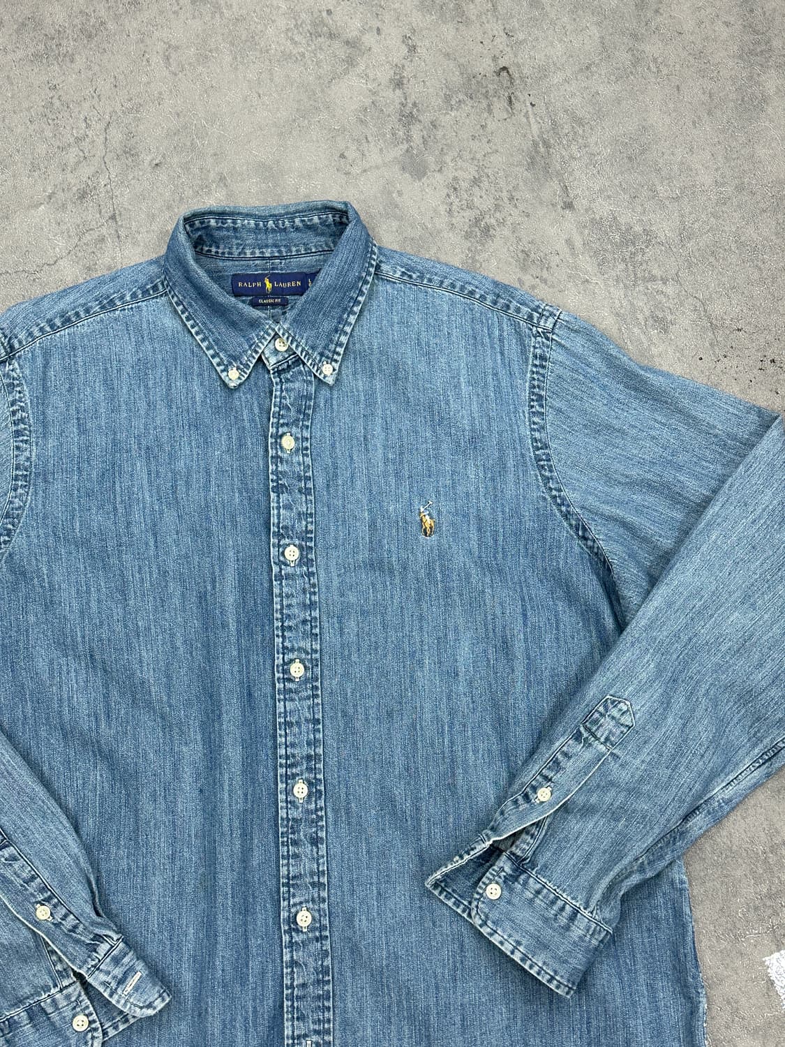 폴로 랄프로렌 멀티포니 중청 데님 셔츠 상품이미지2