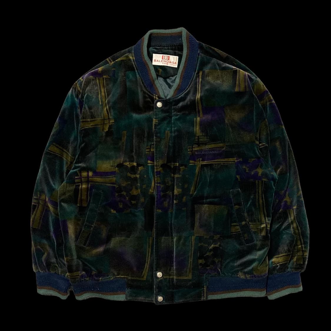 BALENCIAGA 발렌시아가 90's 벨벳 블루종 자 상품이미지1