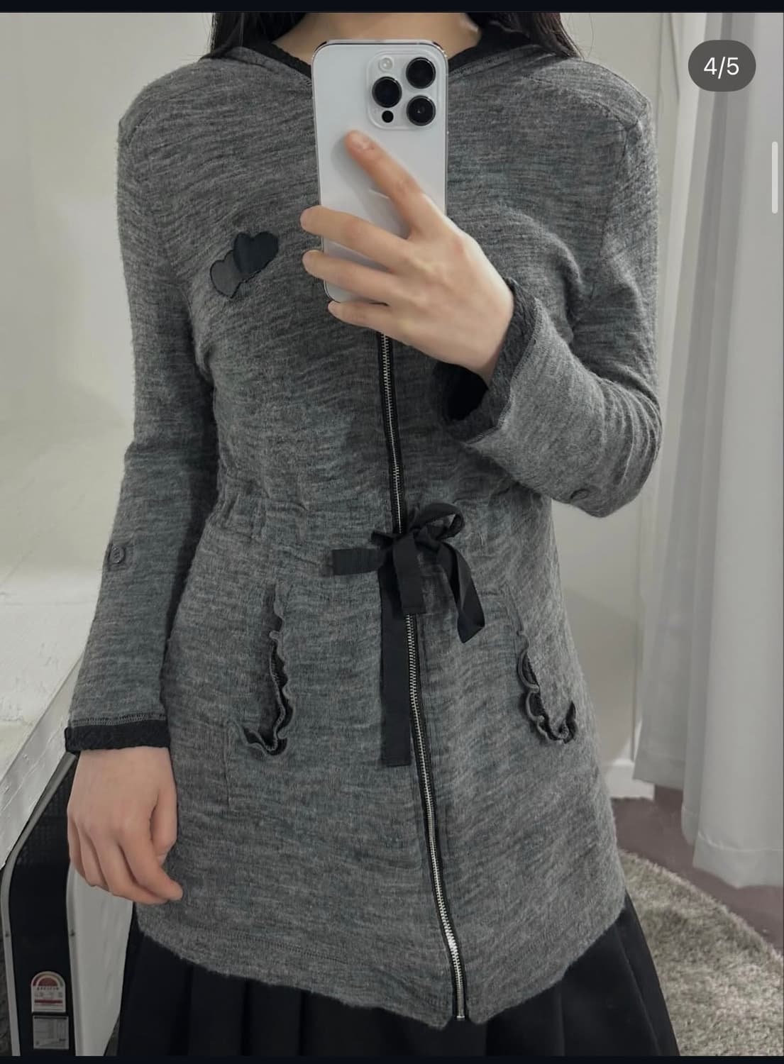 sonia rykiel knit hood zipup 상품이미지2