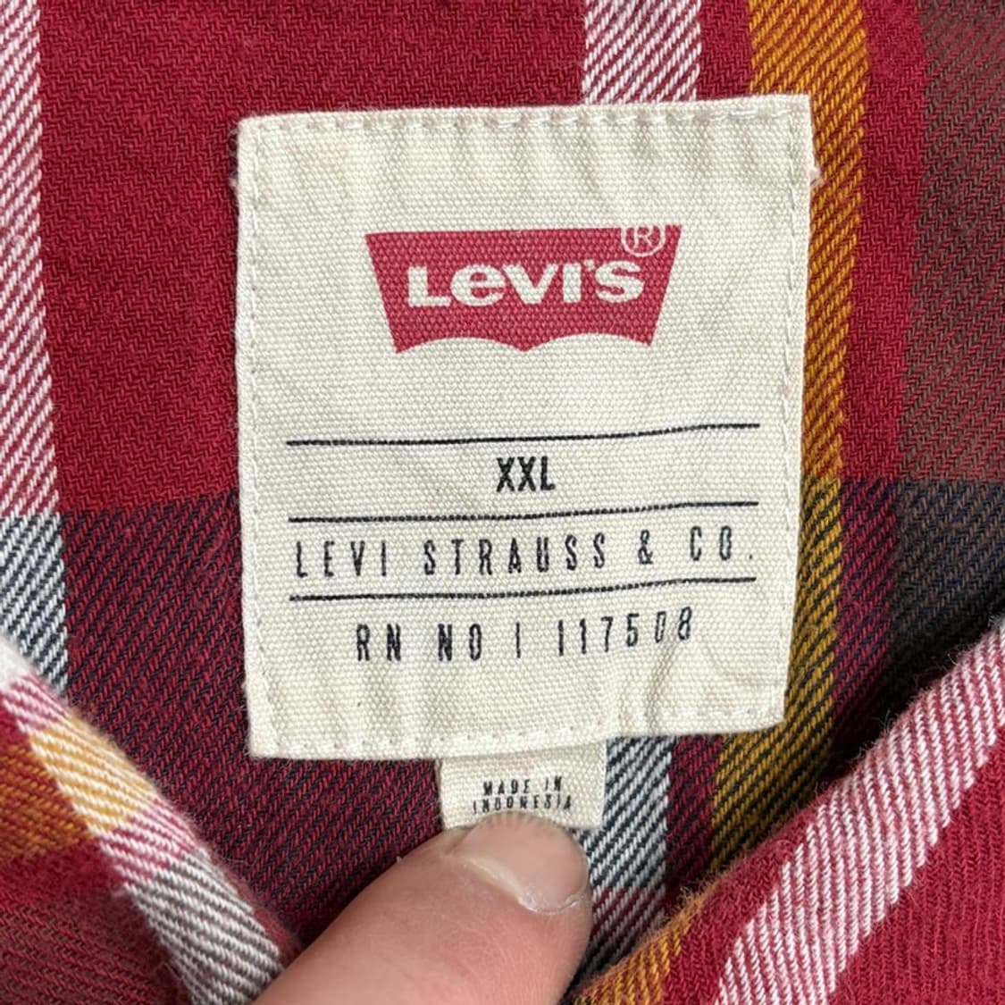 리바이스 체크 셔츠 v1879 상품이미지5