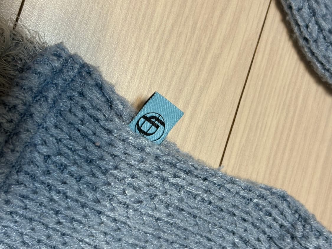 데비어퍼 ROMILY CUT-OUT HOODIE_SKY BLUE/GRAY 상품이미지5