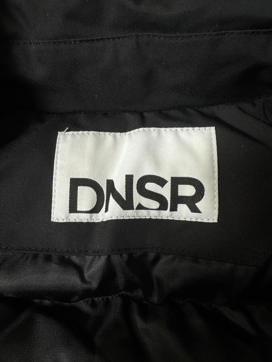 (L) DNSR 플라이트 크롭 덕다운 패딩 점퍼 블랙 상품이미지2