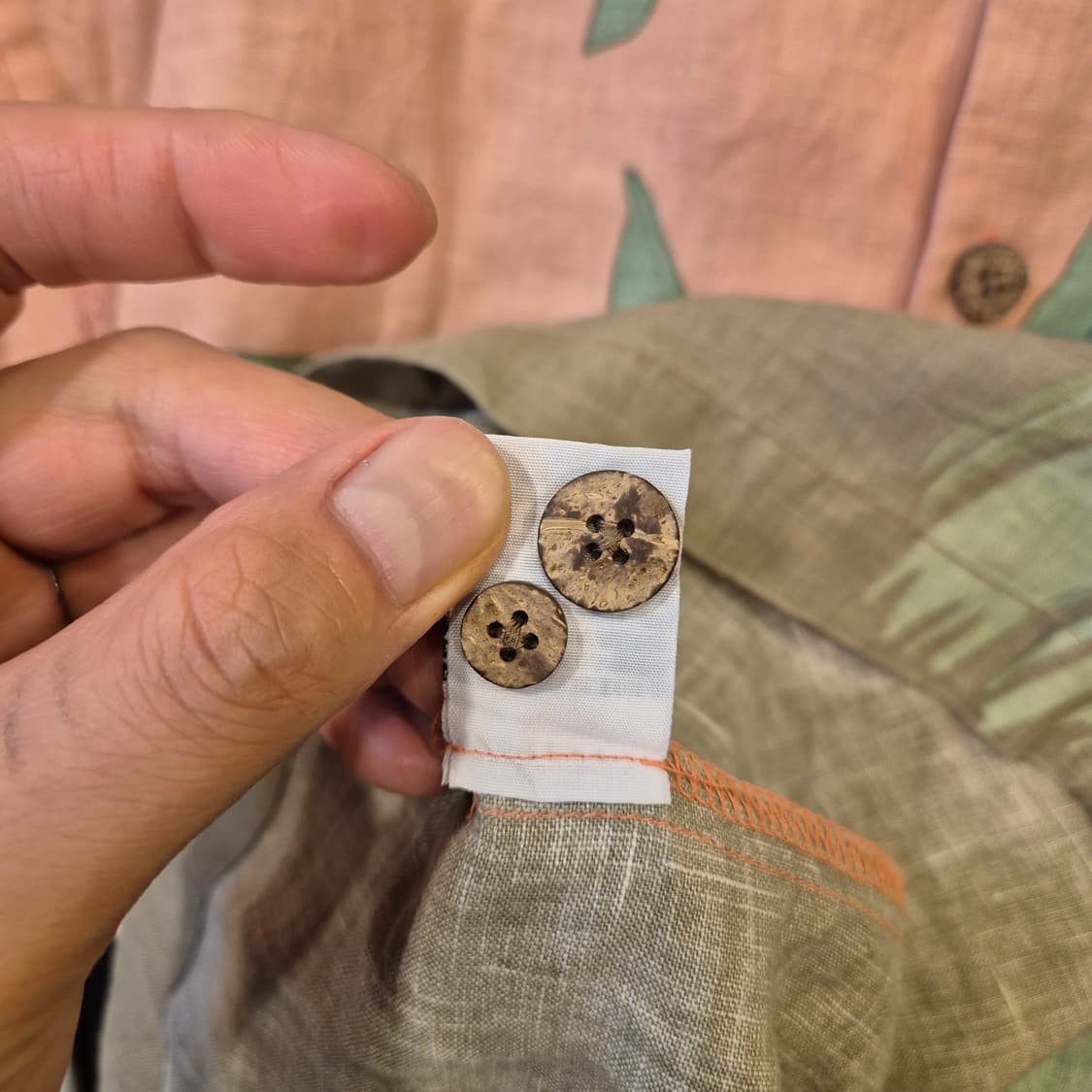 (L~XL)USA 하와이안 린넨 반팔셔츠  상품이미지5