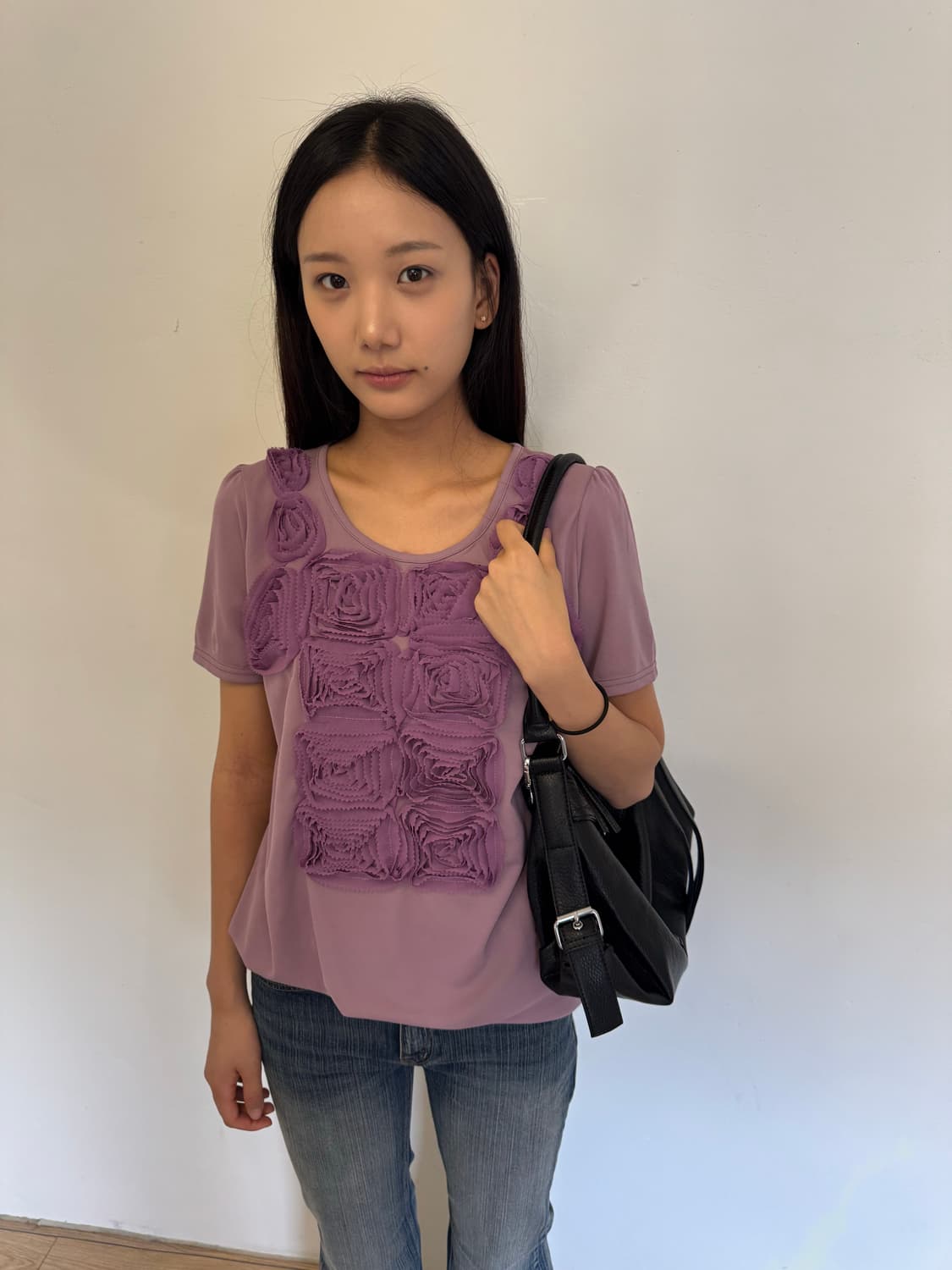 Purple flower t-shirt  상품이미지2