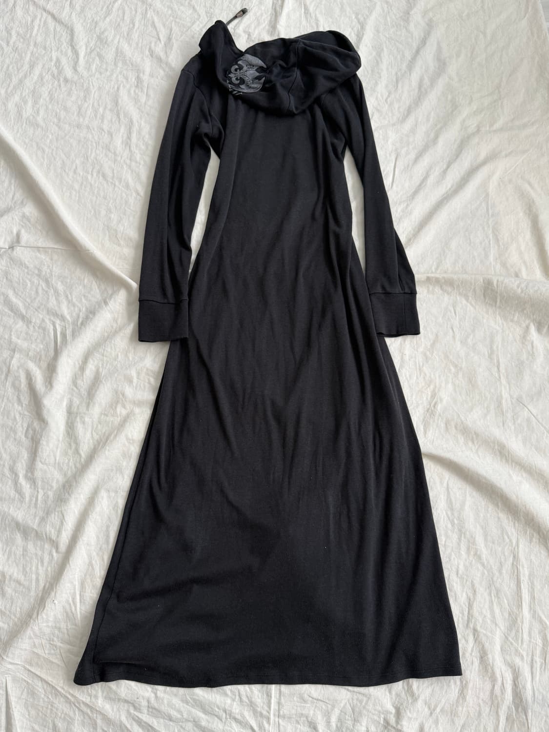 고스트오브 할렘 펑크 지퍼 후드 맥시 원피스 상품이미지7