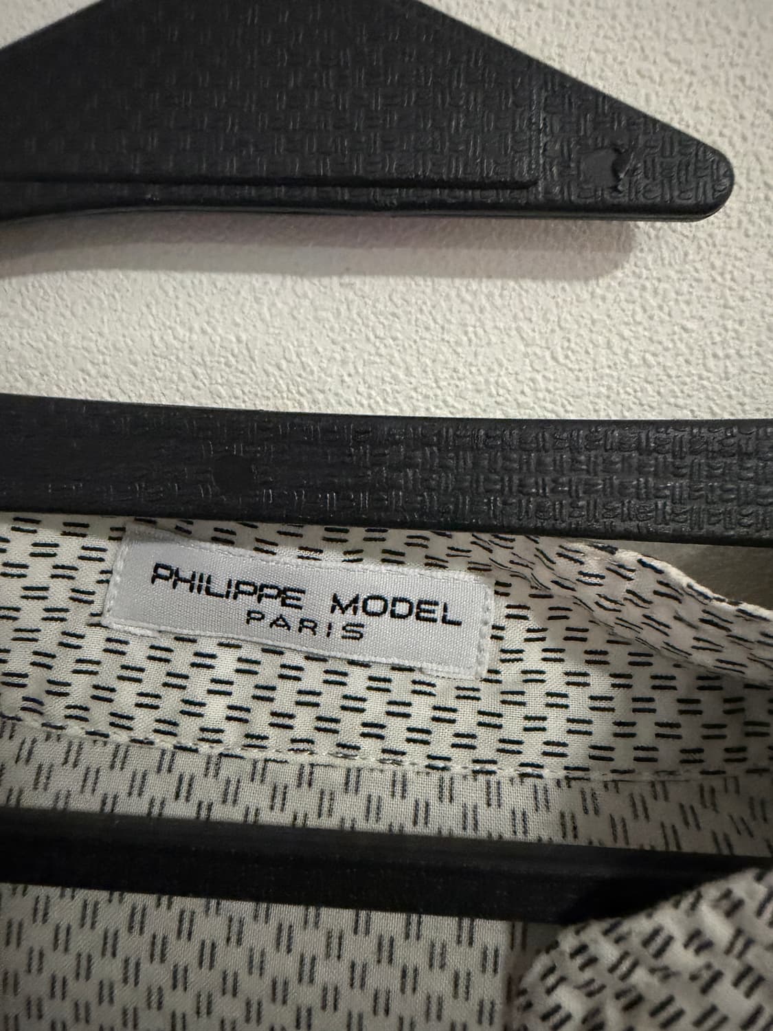 PHILIPPE MODEL PARIS 패턴 코튼 밴드카라 셔츠  상품이미지2