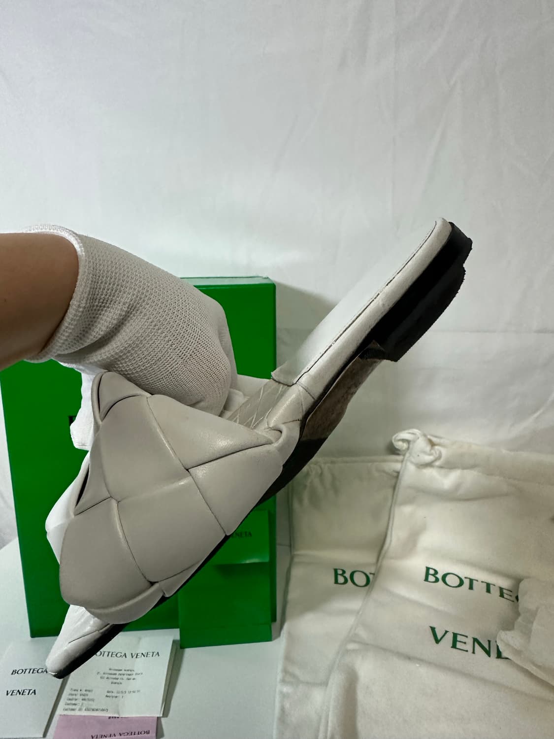 보테가베네타 리도 뮬 화이트 (36) 상품이미지6