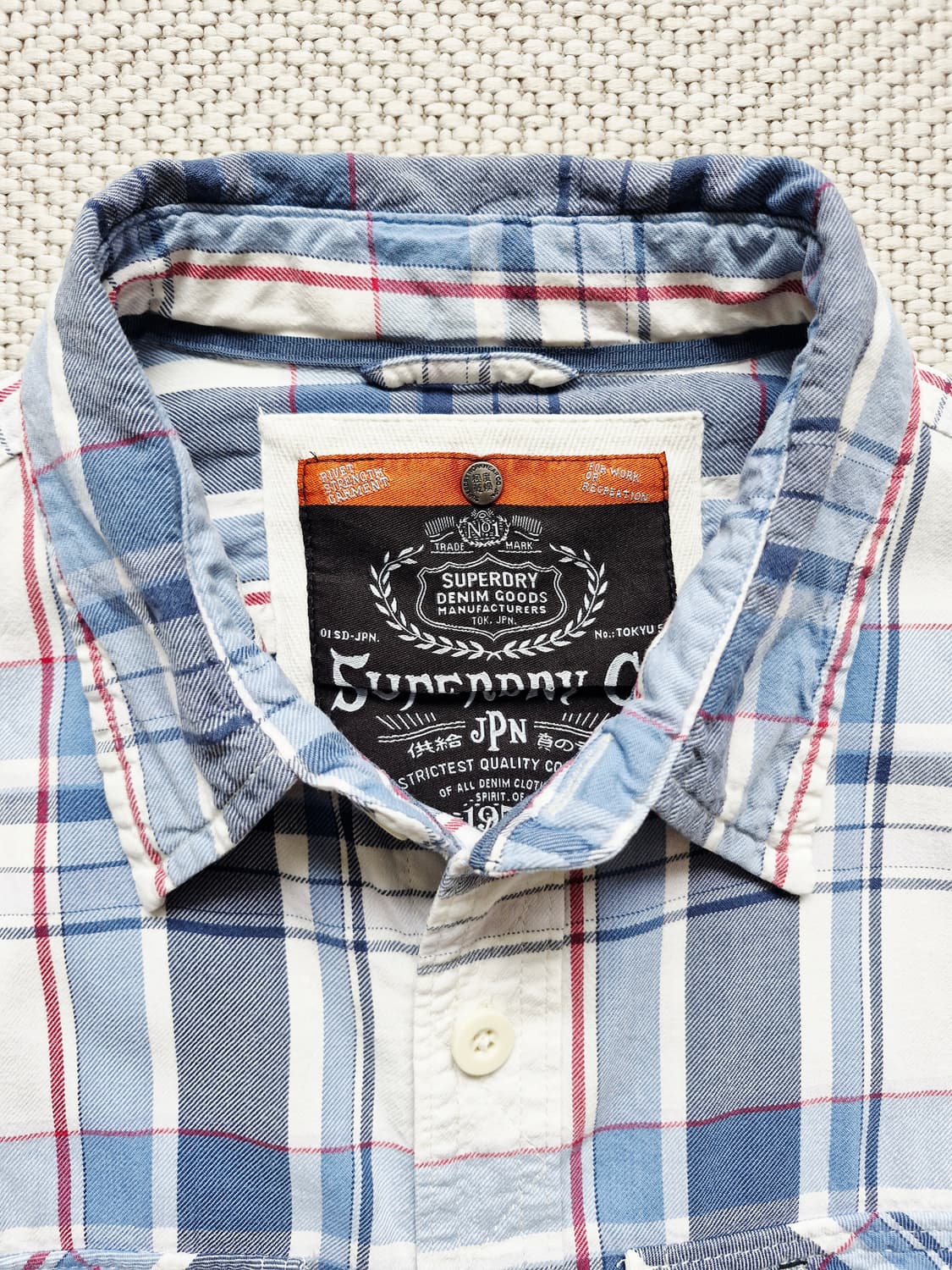 슈퍼드라이 체크 셔츠 L  상품이미지4
