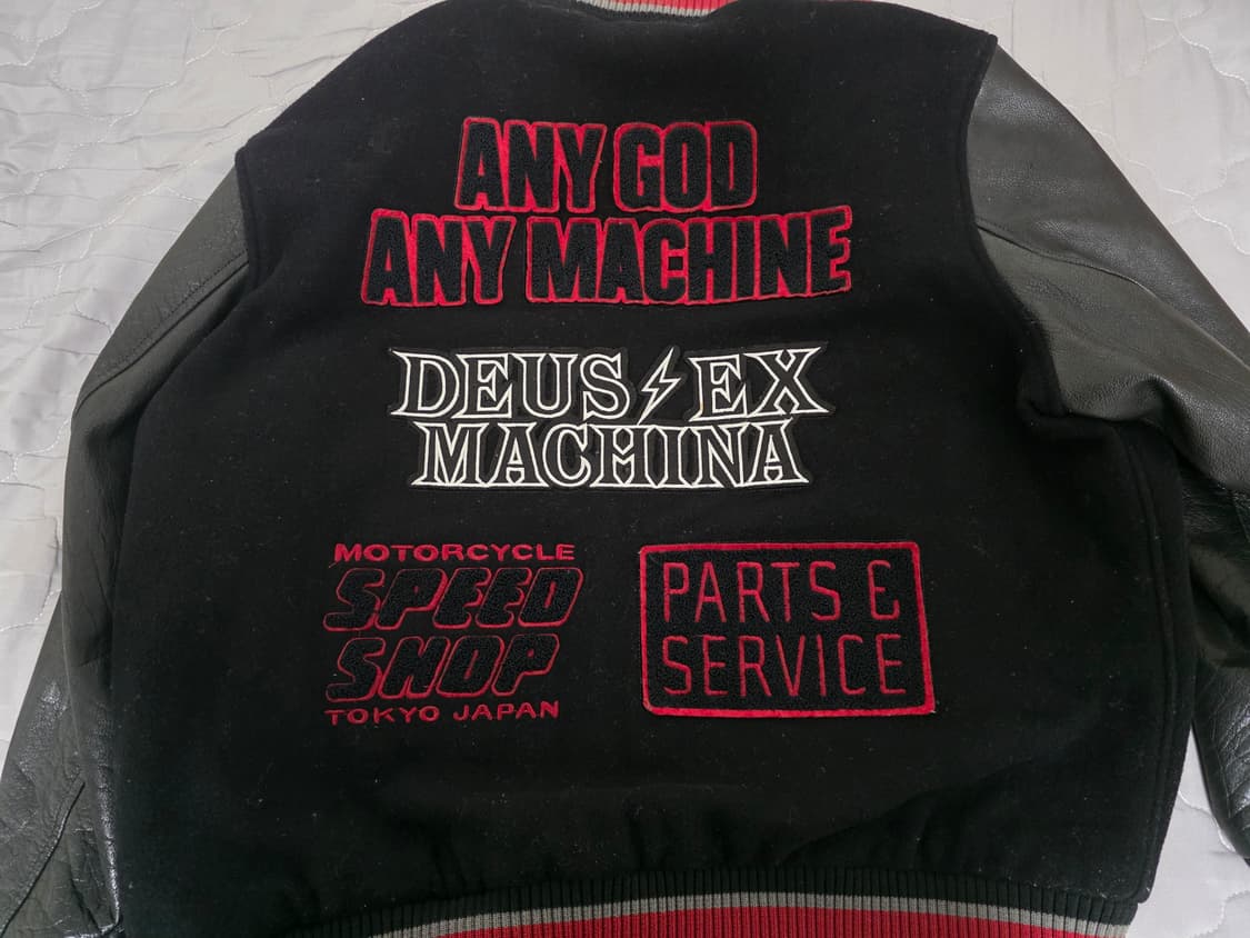 데우스ex마키나 소가죽 바시티자켓 상품이미지8