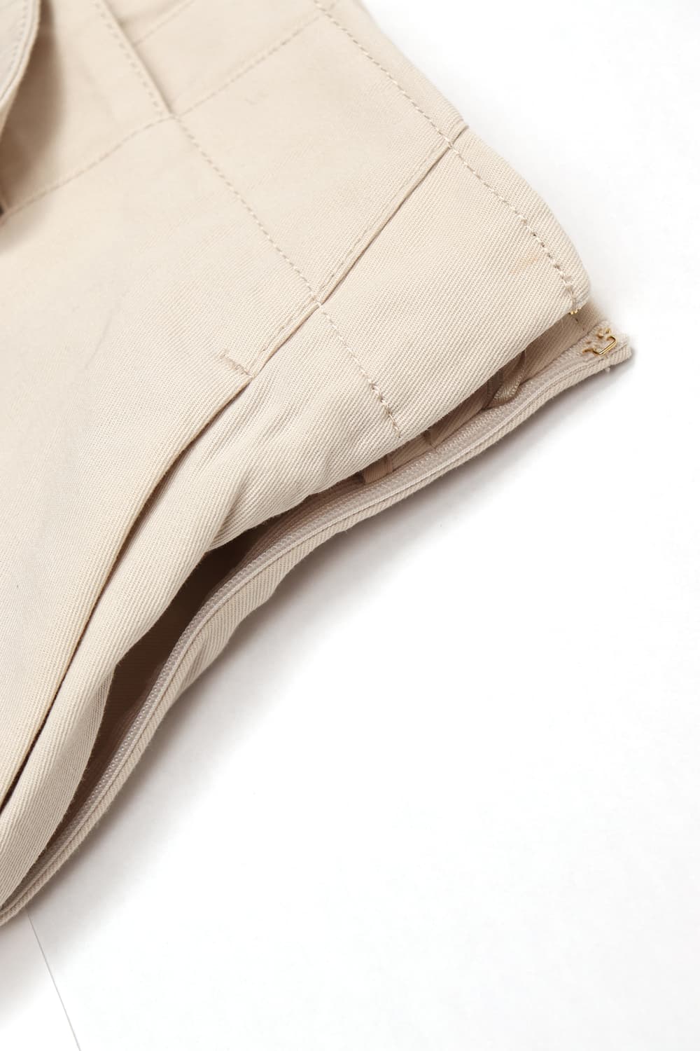 OLD ENGLAND JP Made 스트링 베이지 코튼 스커트  상품이미지4