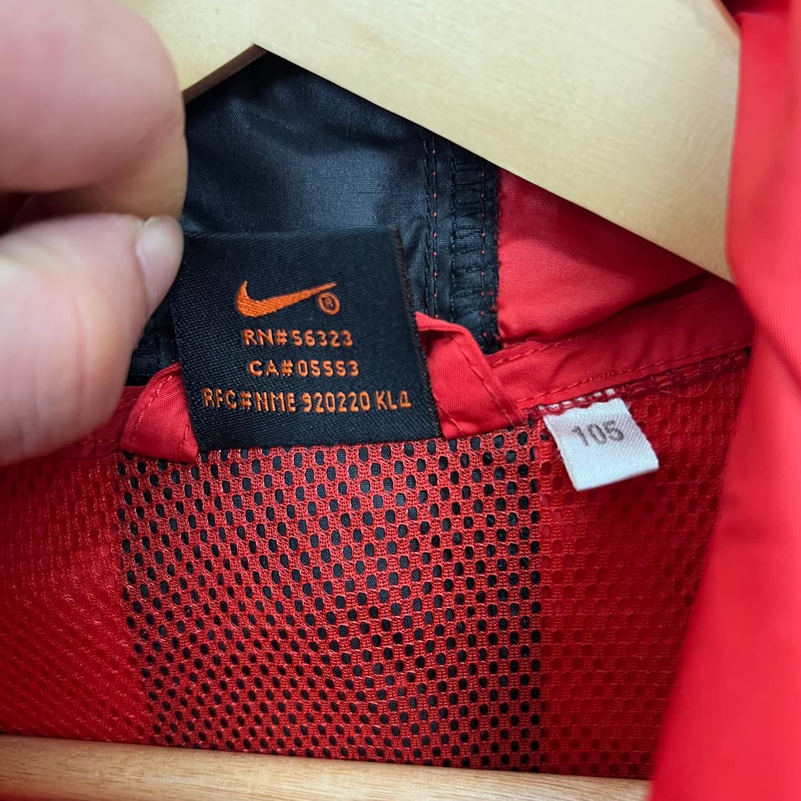 00s NIKE 나이키 ACG 레드블랙 후드 바람막이 상품이미지5