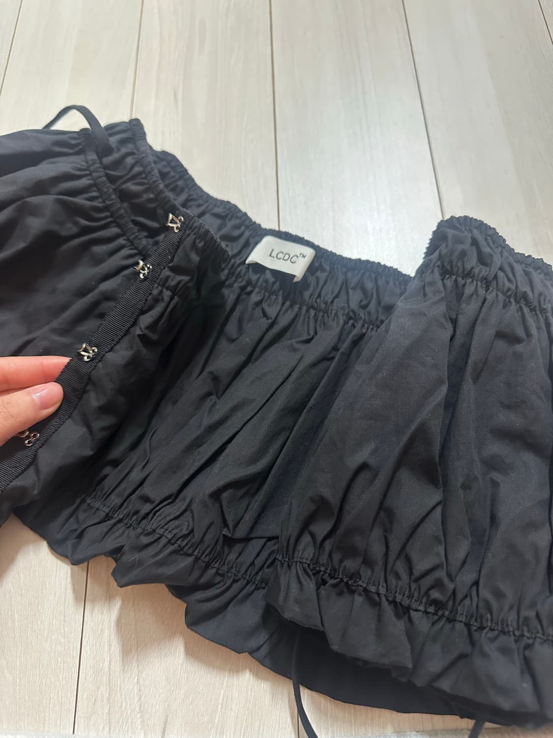 LCDC 후크여밈 레이어드 스커트 상품이미지3