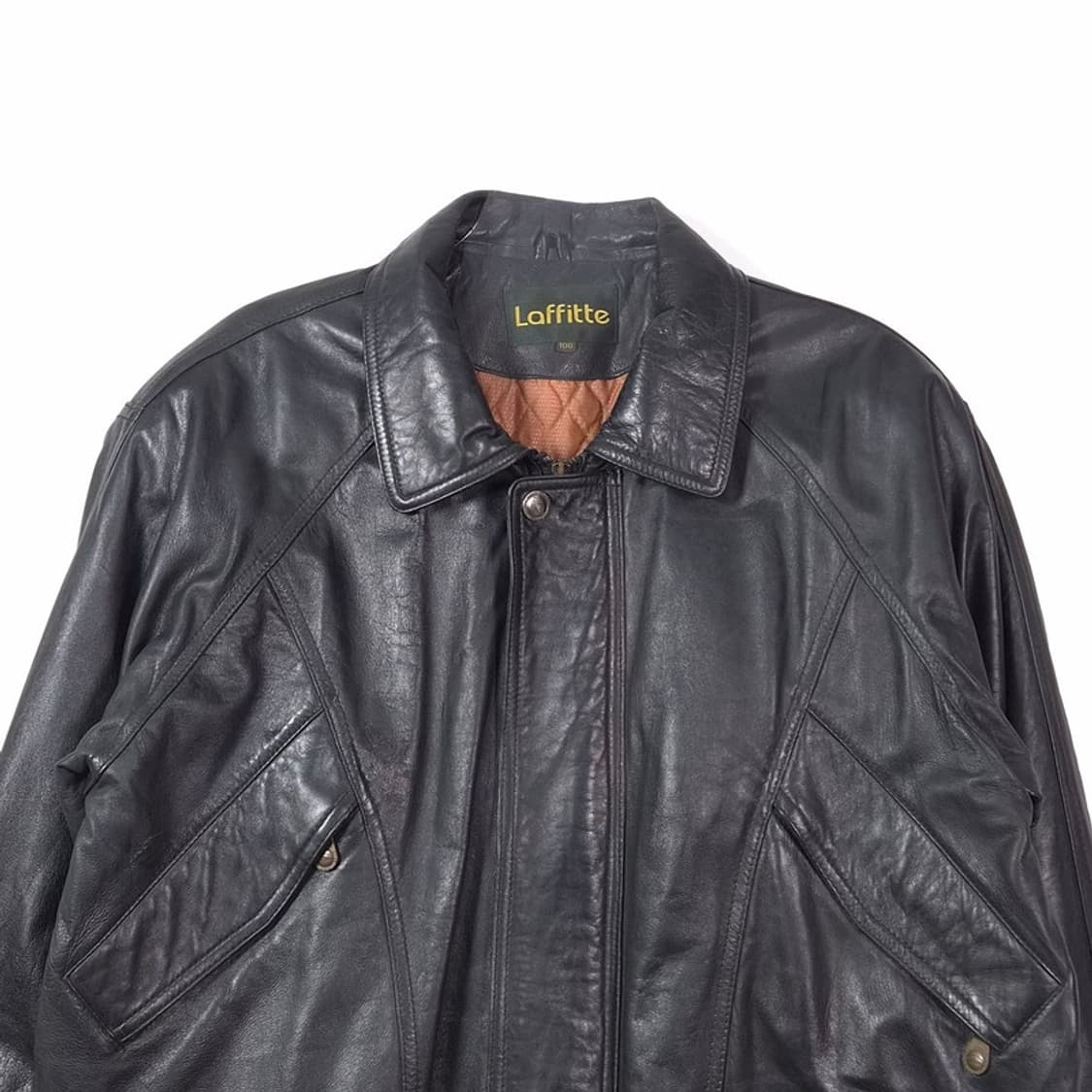 Laffitte 리얼 양가죽 누빔 레더 자켓 L 상품이미지3