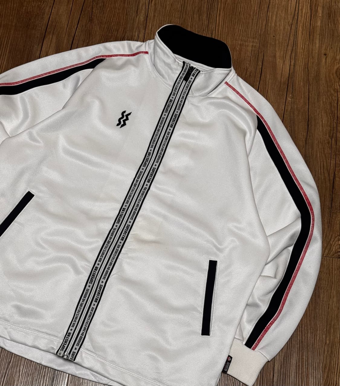 미즈노 슈퍼스타 독일맛 화이트 트랙 져지 자켓 상품이미지1