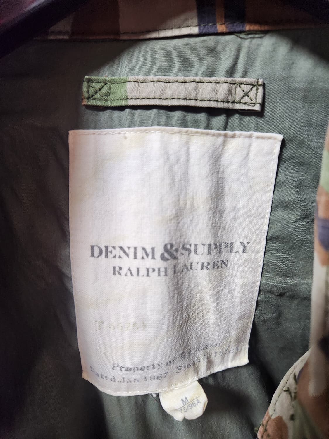 폴로 데님앤서플라이 카모 야상 m65 M 105 상품이미지5