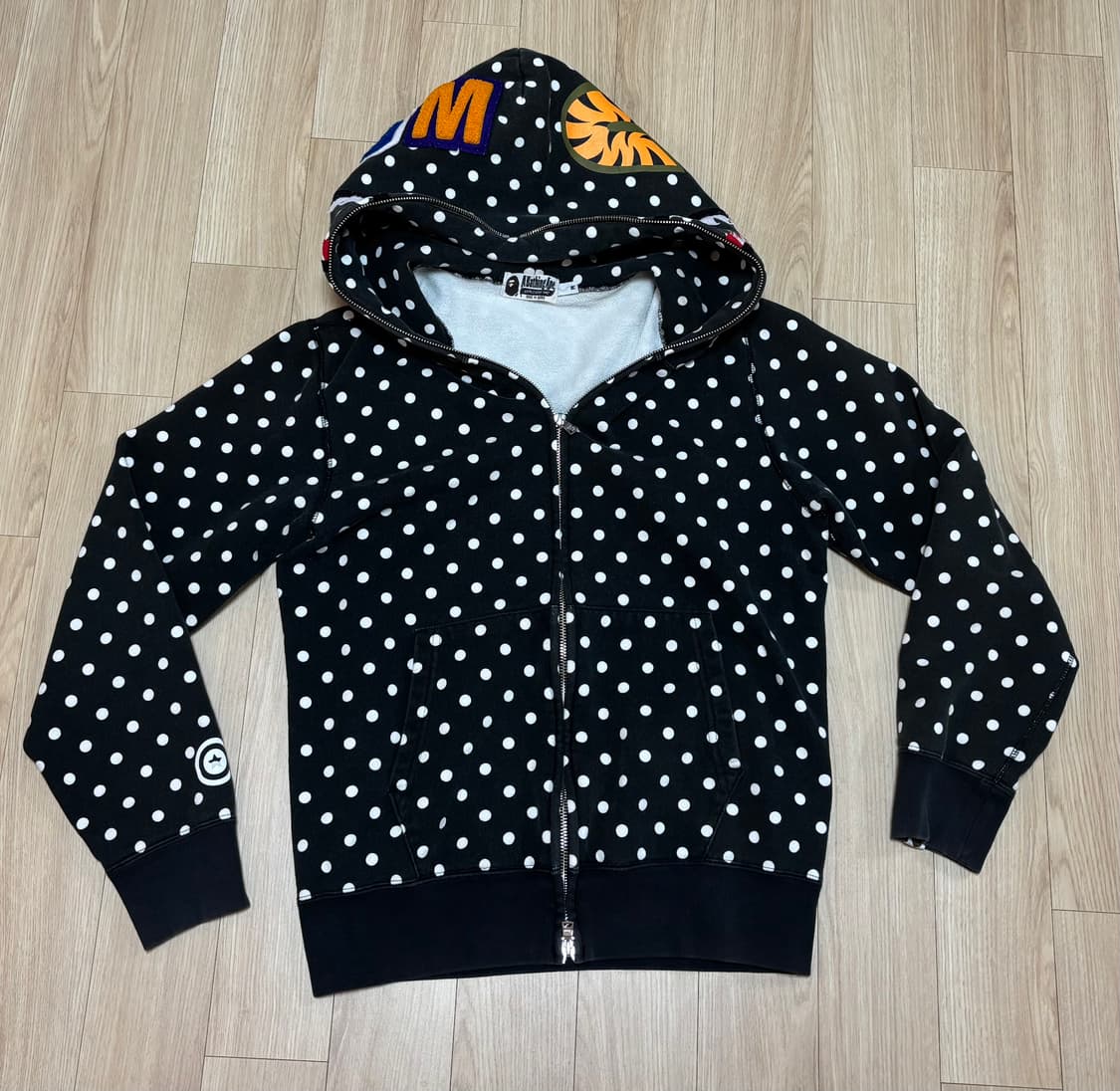 [희귀]베이프 도트 후드집업 상품이미지1