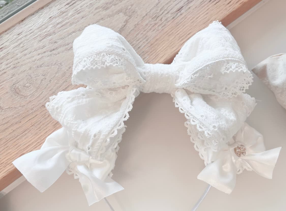 로리타 화이트 와이어 카츄샤 상품이미지1