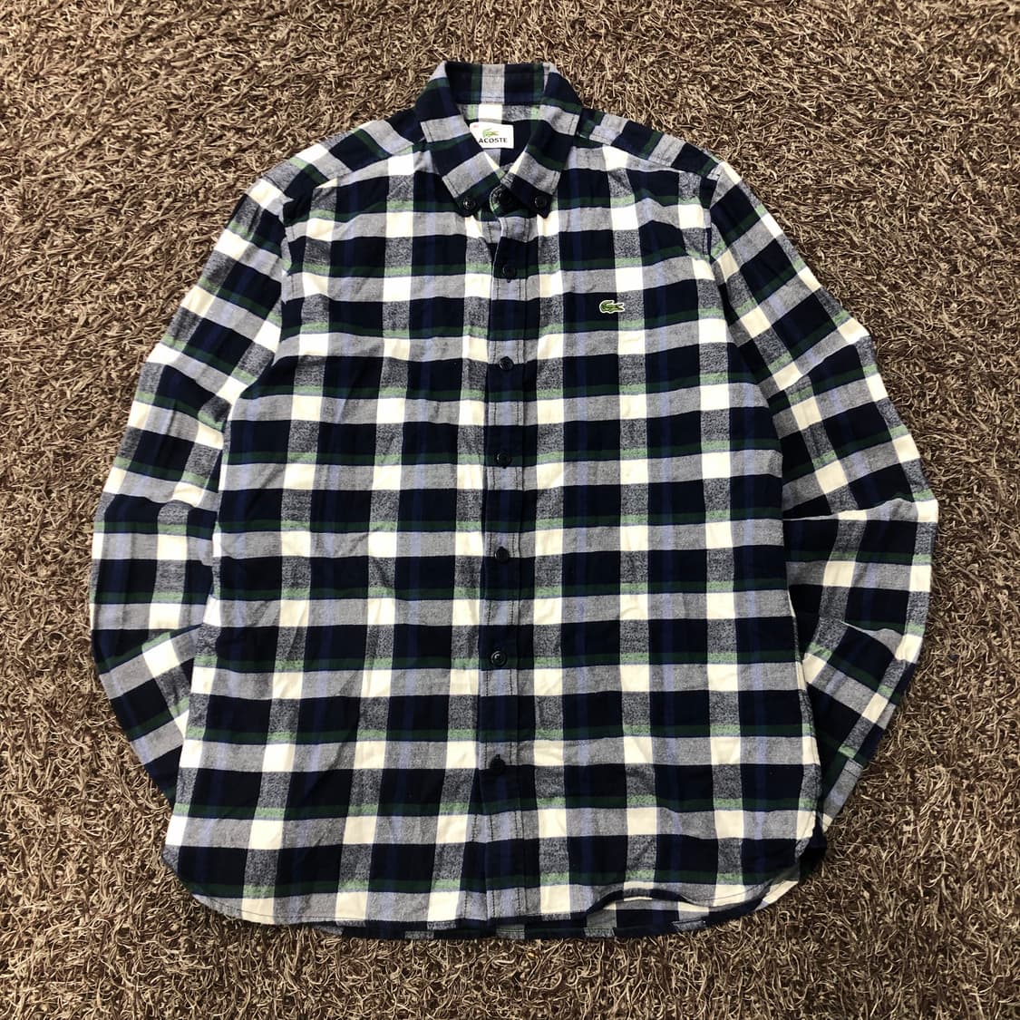 100 라코스테 체크 셔츠 상품이미지1
