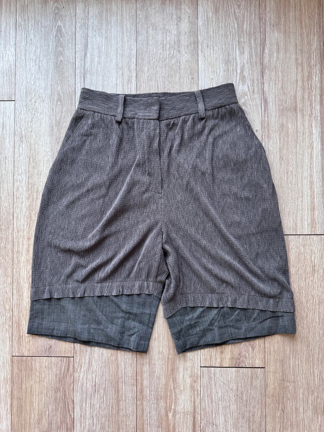 마뗑킴 플리츠 레이어 쇼츠 / M 상품이미지1