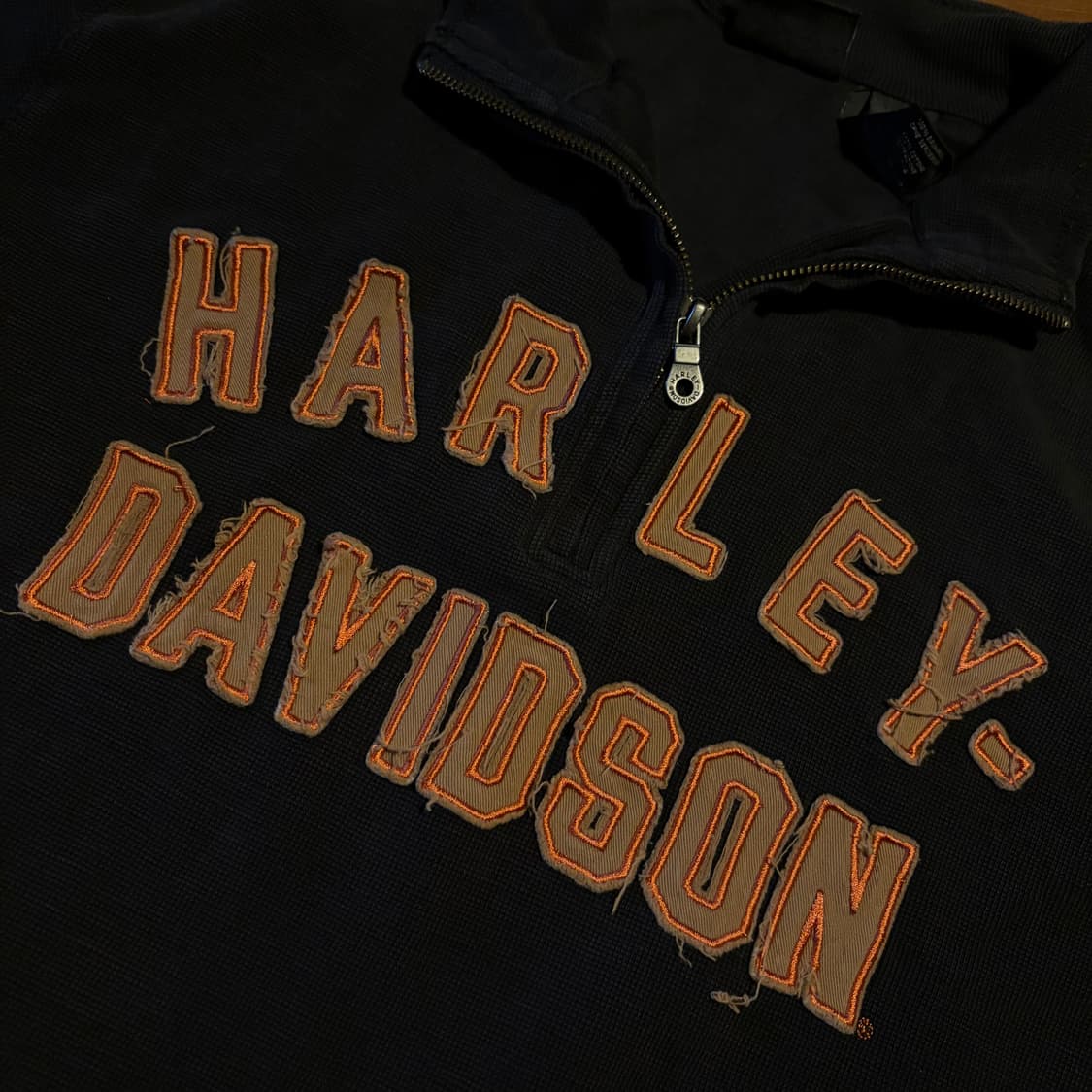 Harley davidson 풀오버 집업 와플 니트 상품이미지8