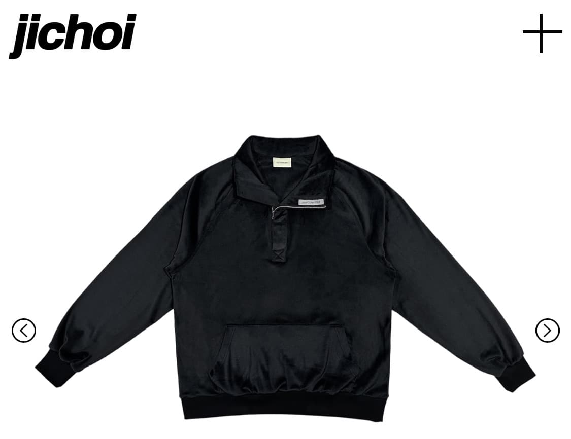 24-005 FLEECE PULLOVER (BLACK) 지초이 플리스 상품이미지1