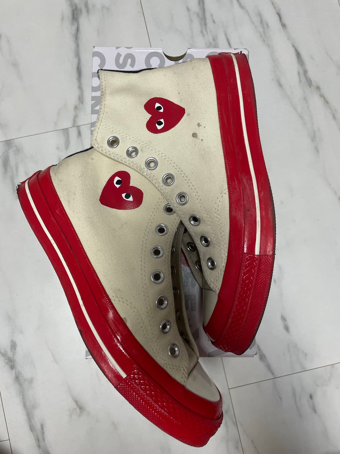 꼼데가르송 컨버스 레드솔 255 상품이미지3