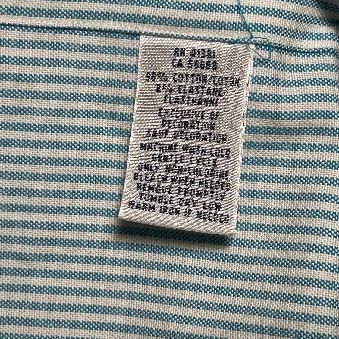 S 폴로랄프로렌 슬림핏 스카이블루 스트라이프 셔츠 상품이미지5