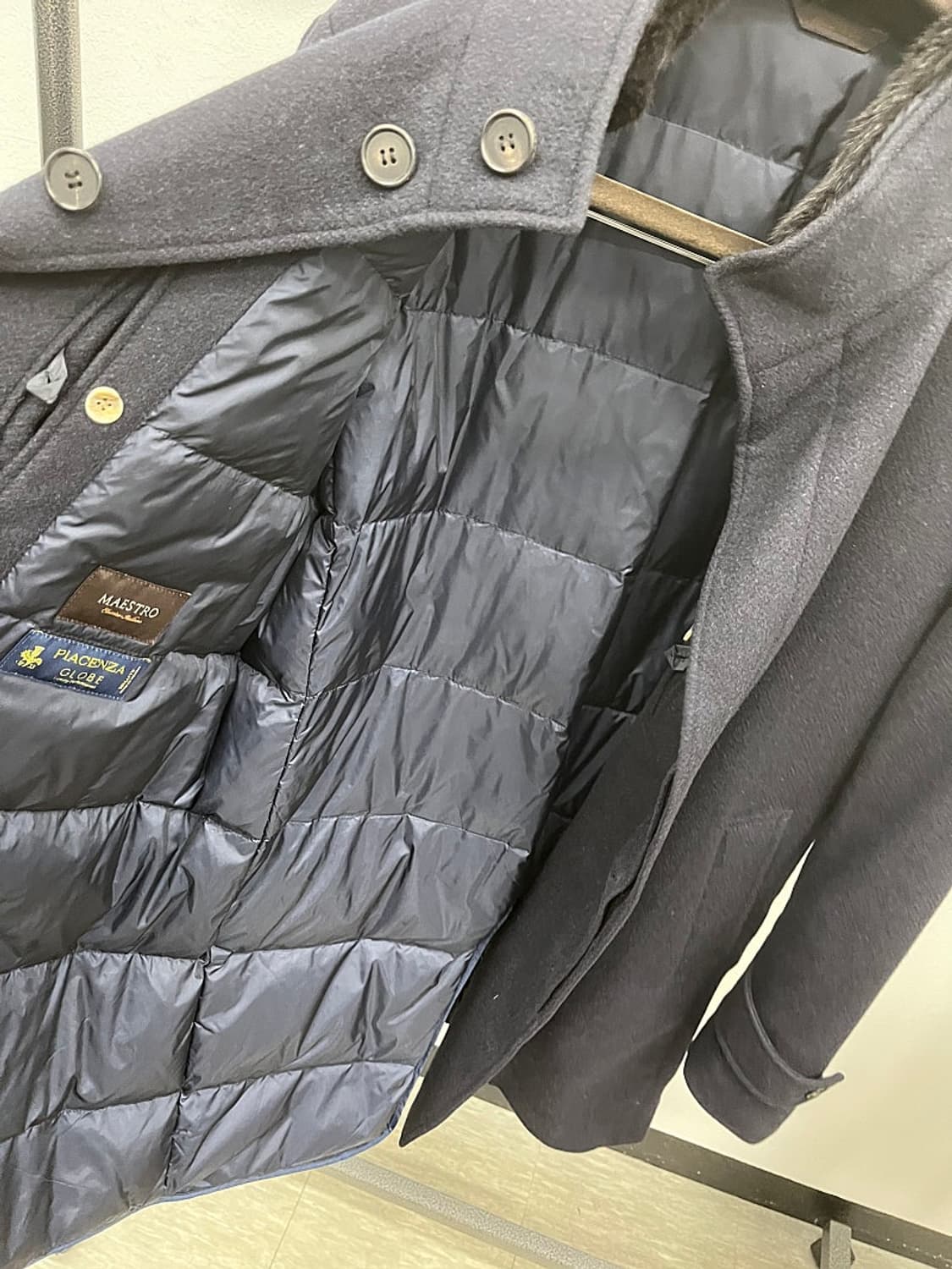 105) 마에스트로 밍크퍼 캐시미어 코트  상품이미지6