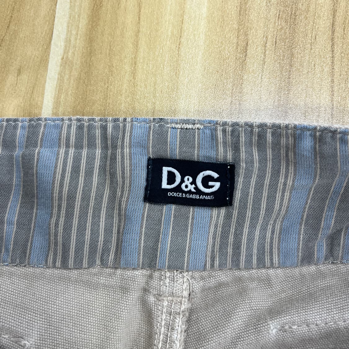 D&G 돌체앤가바나 베이지 코튼 카고 팬츠 29 상품이미지4