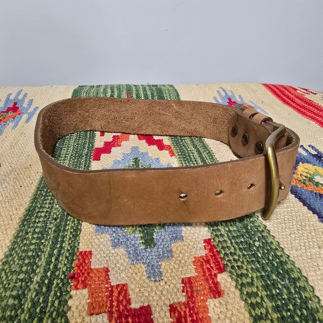 Polo Ralph Lauren 카우하이드 누벅 리얼 황동버클 벨트 26 상품이미지3