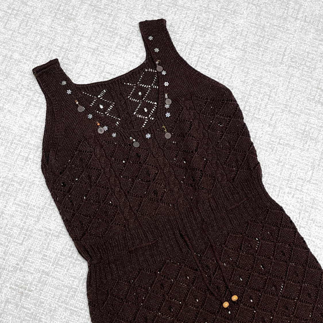 히피 웨스턴 빈티지 니트원피스 상품이미지2