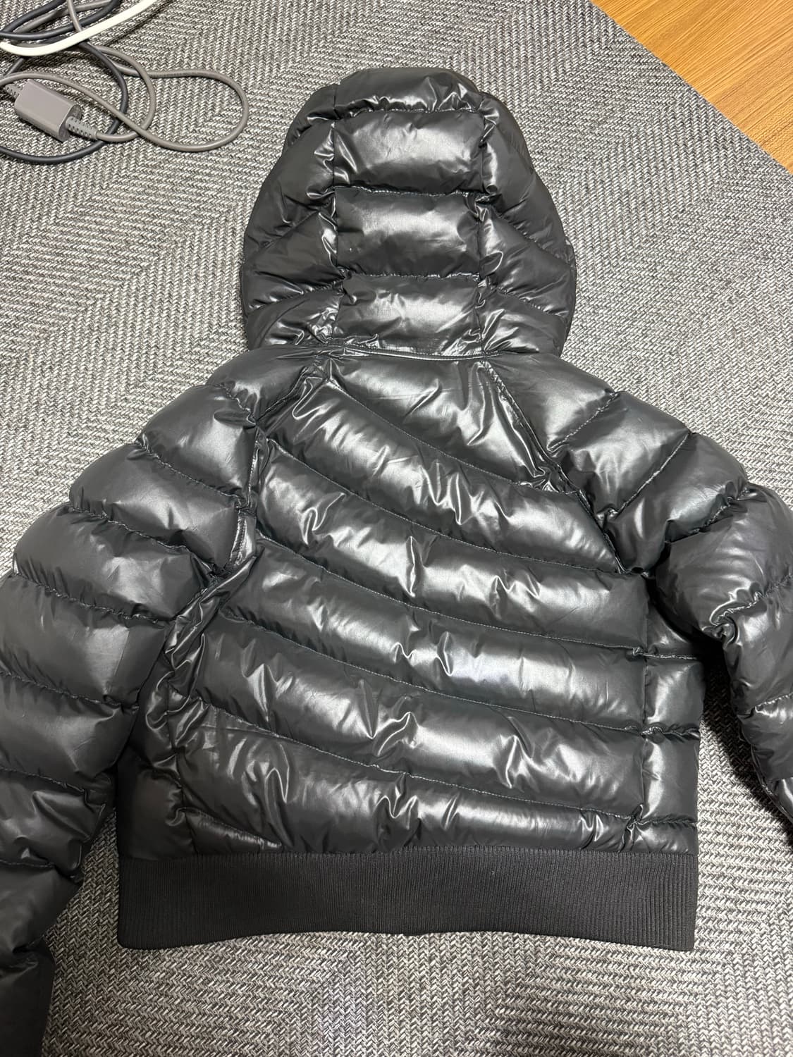 애즈온 숏패딩 블랙 상품이미지2
