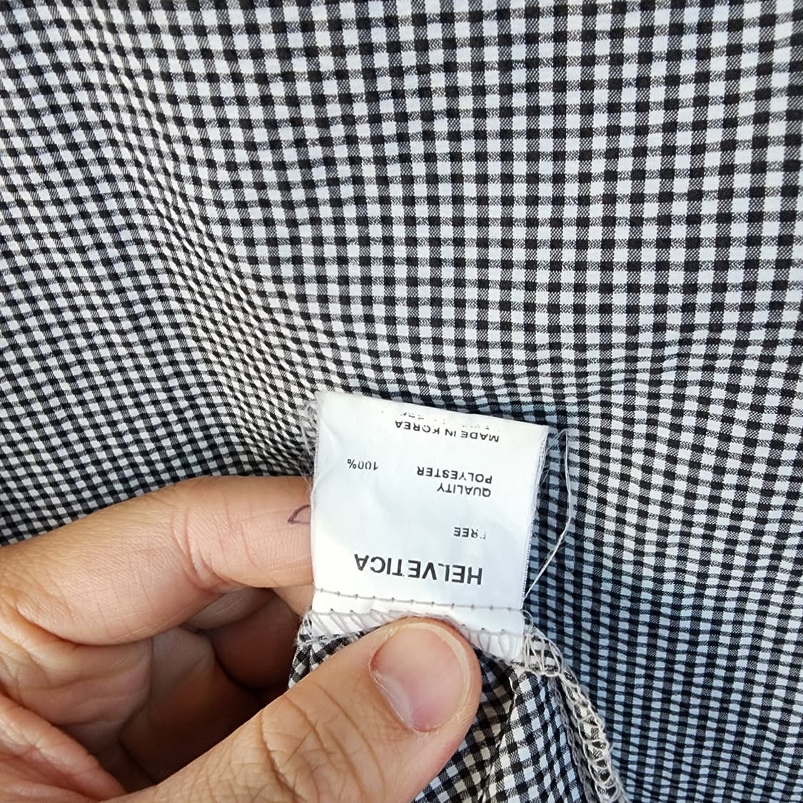 HELVETICA 하운드체크 롱 원피스 상품이미지7